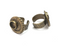 Fern Leaf Ring Blank Settings, Cabochon Mounting, Adjustable Resin Ring Base Bezel, Antique Bronze Inlay Mosaic Ring Bezel (10mm) G29346