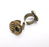 Sun Ring Blank Setting, Cabochon Mounting, Adjustable Resin Ring Base Bezels, Antique Bronze Inlay Ring Mosaic Ring Bezel (8mm) G29593