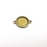 Round Pendant Connector Bezels, Resin Blank, inlay Mountings, Mosaic Frame, Cabochon Bases, Settings, Antique Bronze Plated (14mm) G29580