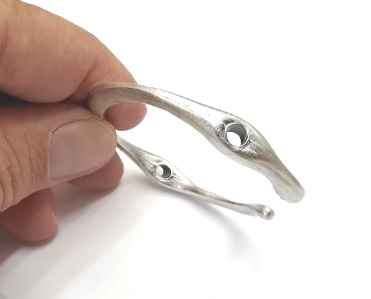 Round Connector Pendant , Antique Silver Plated Findings (60mm) G28778