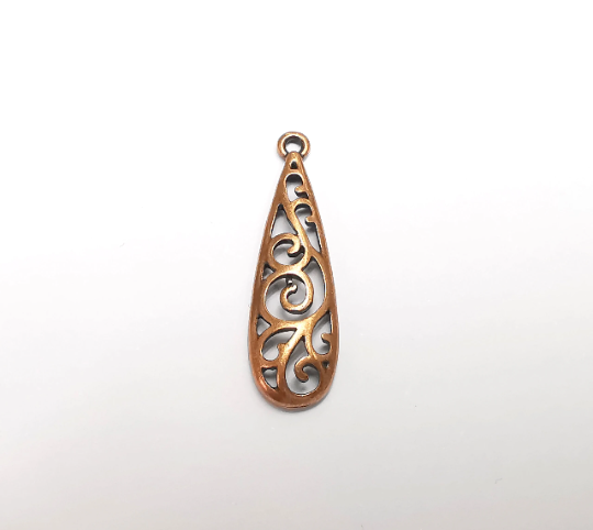 Branched Pattern Charms Antique Copper Plated Charms (34x10mm) G29570