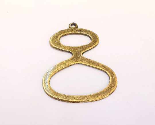 2 Antique Bronze Charms Antique Bronze Plated Charms (46x37mm) G22084