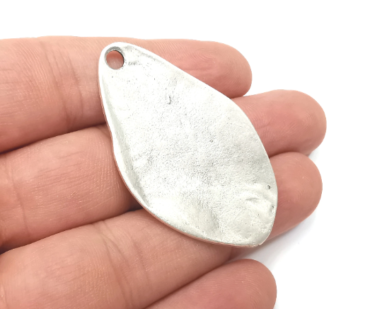 Organic Charms, Antique Silver Plated (51x31mm) G28762