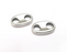 Oval Connector Charms Antique Silver Plated Findings (19x12mm) G28487
