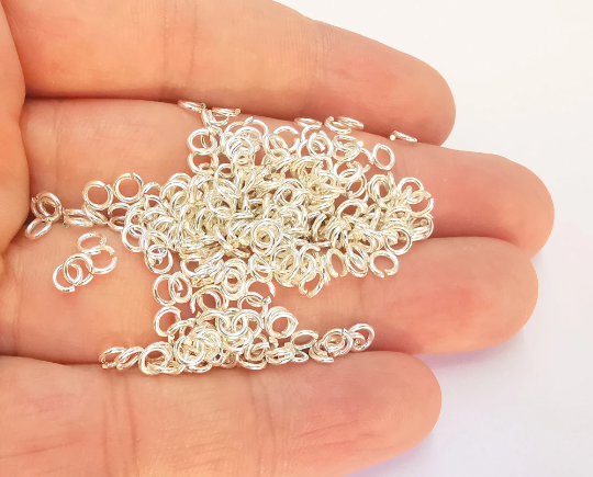 10 Sterling Silver Jumpring (4.2mm) Strong Jumpring (Thickness 0.8mm - 20 Gauge) 925 Silver Findings G30002