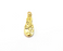 Drop Charms, Gold Plated DIY Charms (Double sided) (25x8mm) G28717