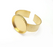 Gold blanks Hammered bracelet blanks Cuff blanks Adjustable bracelet blank Gold plated bracelet (40mm Blanks ) G28258