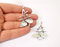 2 Dangle Charms Antique Silver Plated Charms (54x34mm) G24653