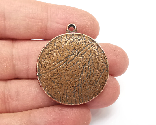 Round Pendant Base Resin Blank inlay Blank Mosaic Blank Bezel Setting Mountings Antique Copper Plated Pendant (30mm blank) G28067