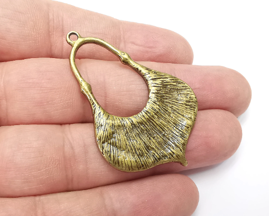 Ethnic Charms, Antique Bronze Plated Charms (50x34mm) G28942