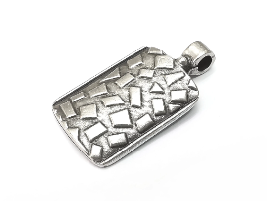 Ethnic Charms Pendant , Antique Silver Plated Charms (37x20mm) G28917