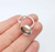 Wrap Ball Ring Blank Setting, Round Cabochon Mounting, Adjustable Resin Ring Base Bezels, Antique Silver Plated (14mm) G29549