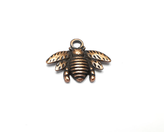 Honey Bee Charms Antique Copper Plated (20x16mm) G28287