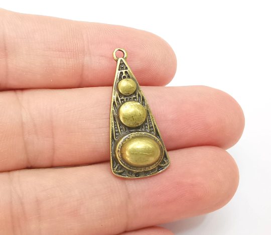 Bronze Dangle Charms Antique Bronze Plated DIY Charms (32x14mm) G28318