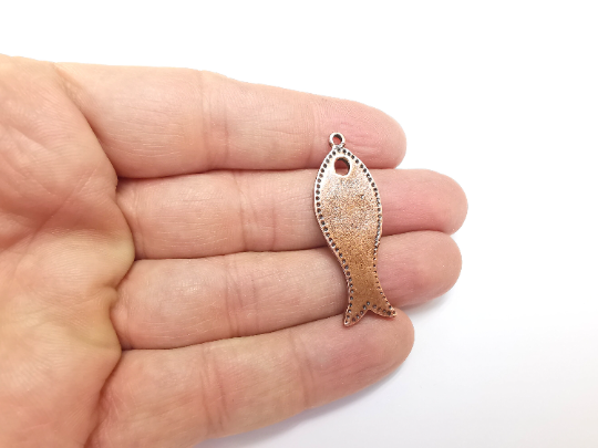 Fish Charms Antique Copper Plated Charms (42x15mm) G29803