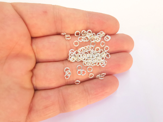 10 Sterling Silver Jumpring (4.2mm) Strong Jumpring (Thickness 0.8mm - 20 Gauge) 925 Silver Findings G30002