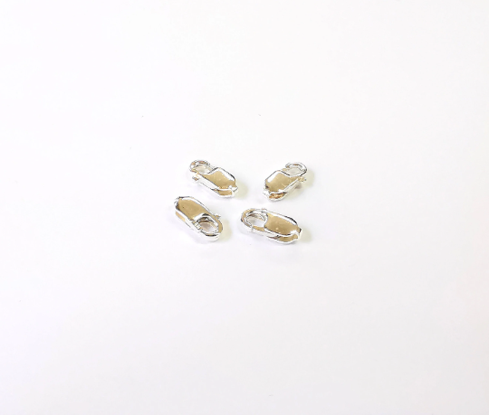 4 Sterling Silver Lobster Clasps 4 Pcs 925 Silver Findings (8x4mm) G30046