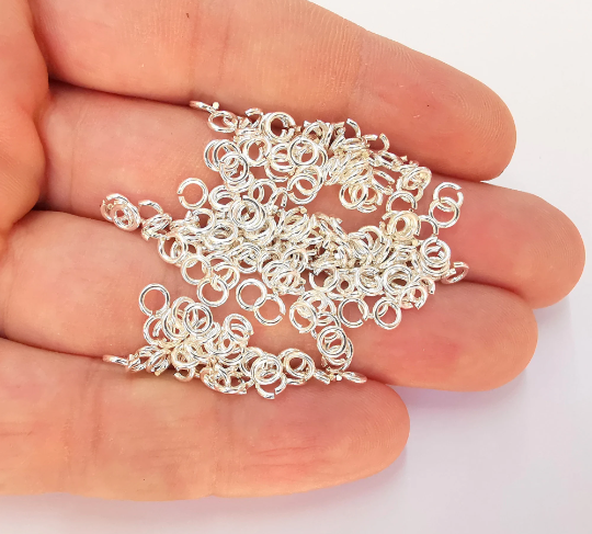 20 Sterling Silver Jumpring (4,5mm, 20 Gauge) Strong Jumpring 925 Silver Findings G30074