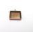 Rectangle Pendant Bezel, Resin Blank, inlay Mounting, Mosaic Frame, Cabochon Base, Dry Flower Setting,Antique Copper Plated (20x17mm) G29528