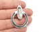 Antique Silver Charms Antique Silver Plated Charms (44x32mm) G28711