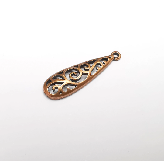 Branched Pattern Charms Antique Copper Plated Charms (34x10mm) G29570