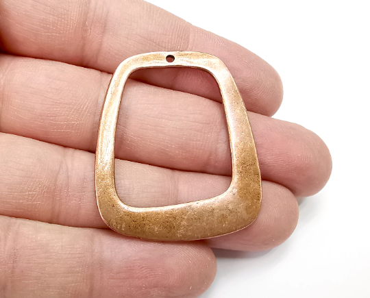 Antique Copper Charms, Antique Copper Plated (43x36mm) G29360