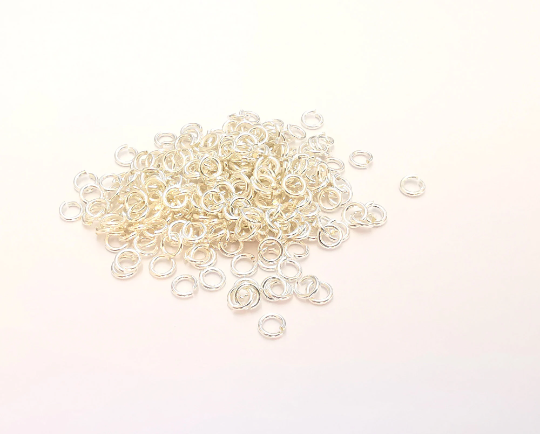 10 Sterling Silver Jumpring (4.2mm) Strong Jumpring (Thickness 0.8mm - 20 Gauge) 925 Silver Findings G30002