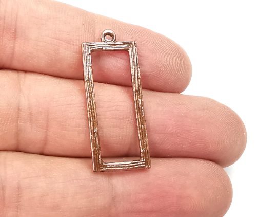 Rectangle Charms Antique Copper Plated Charms (33x14mm) G29516