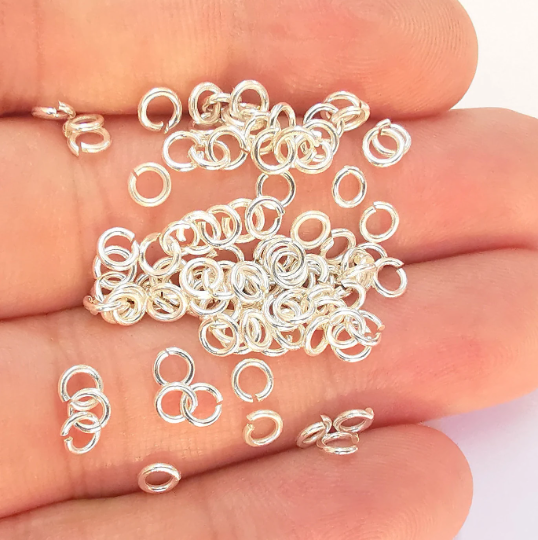 10 Sterling Silver Jumpring (4.2mm) Strong Jumpring (Thickness 0.8mm - 20 Gauge) 925 Silver Findings G30002