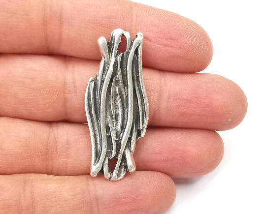 Sticks Charms Branch Pendant Antique Silver Plated Charms (43x20mm) G28003