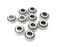 Ribbed Round Beads Antique Silver Plated (9mm) G28217