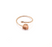 Sterling Silver Ring Blank Bezel Rose Gold Plated 925 Silver Ring Setting Resin Blank Cabochon Mounting Adjustable Ring Base (6mm) G30078