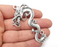 Dragon Charms, Antique Silver Plated (72x41mm) G28755