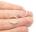 Solid Sterling Silver Earring Hoop Wire Piercing, 925 Silver Earring Hoop Findings (15mm) 1 pair G30025