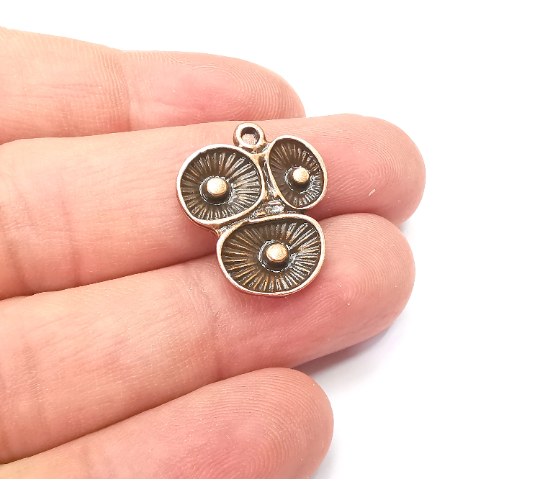 2 Coral Reef Charm, Antique Copper Plated Charms (22x19mm) G28924