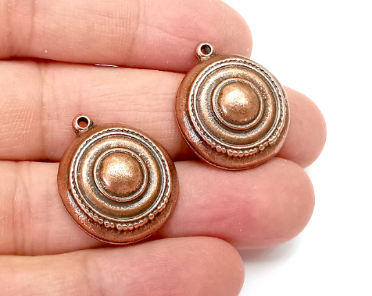 Ethnic Charms Antique Copper Plated Charms (26x21mm) G28077