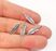 4 Sterling Silver Feather Charms 925 Solid Silver Charms (21x5mm) G30077