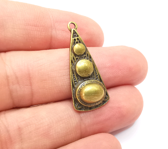 Bronze Dangle Charms Antique Bronze Plated DIY Charms (32x14mm) G28318