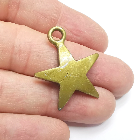 Star Charms Antique Bronze Plated (33x28mm) G29379